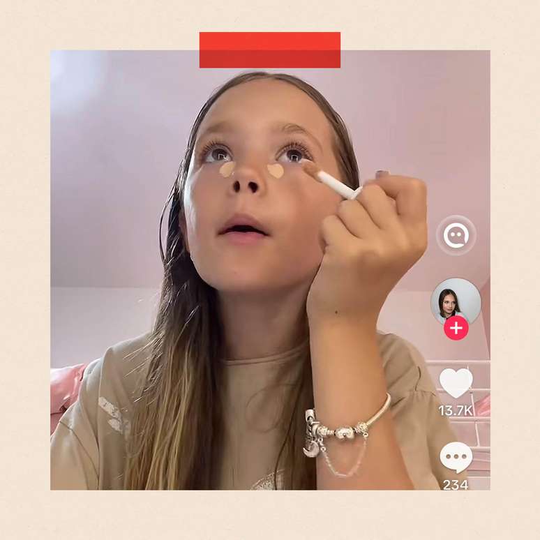 A conta de Ellie-May no TikTok tem mais de 330 mil seguidores.