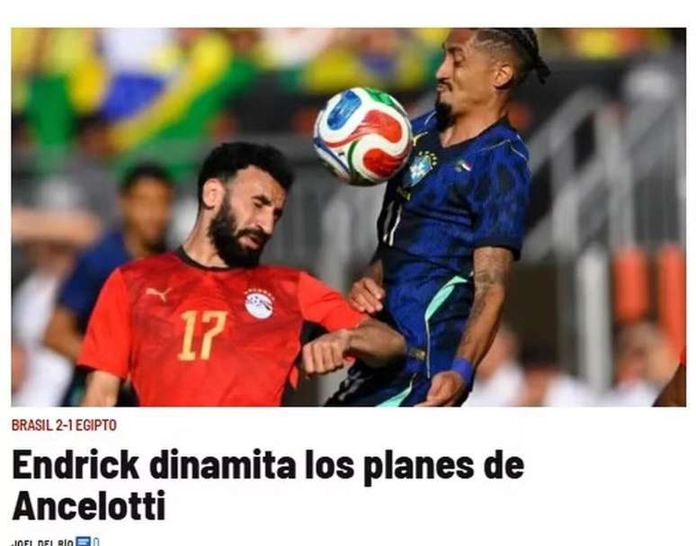 Portal destacou briga de Endrick por vaga no time titular &ndash;