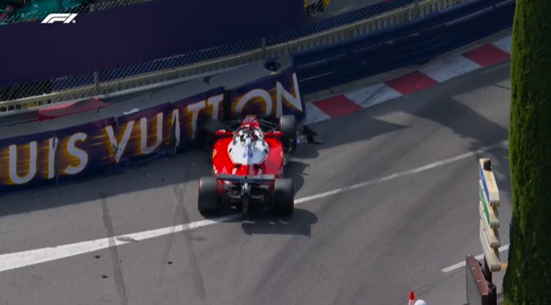 Charles Leclerc abandonou o Grande Pr&ecirc;mio de M&ocirc;naco ap&oacute;s batida 