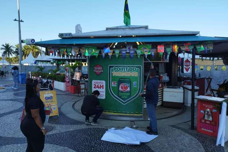 Quiosques da praia tamb&eacute;m prometem muita divers&atilde;o durante toda a Copa do Mundo &ndash;