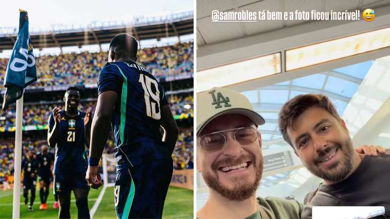 Fot&oacute;grafo explicou motivo do tombo ao lado do apresentador Fred Bruno, no Instagram
