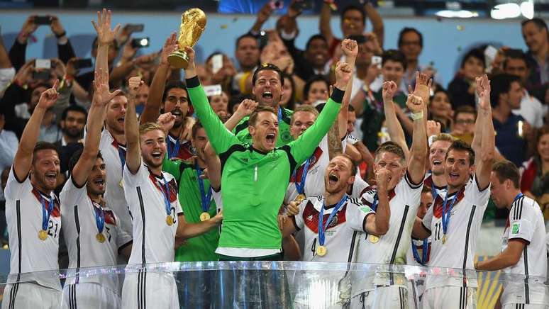 A Alemanha foi a primeira sele&ccedil;&atilde;o europeia a levantar a ta&ccedil;a da Copa do Mundo em solo latino-americano, em 2014