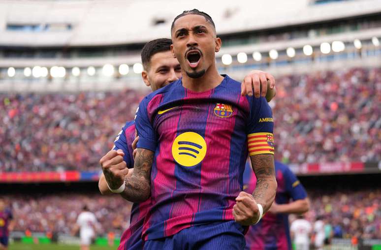 Raphinha foi um dos destaques do Barcelona na temporada 2024/25.