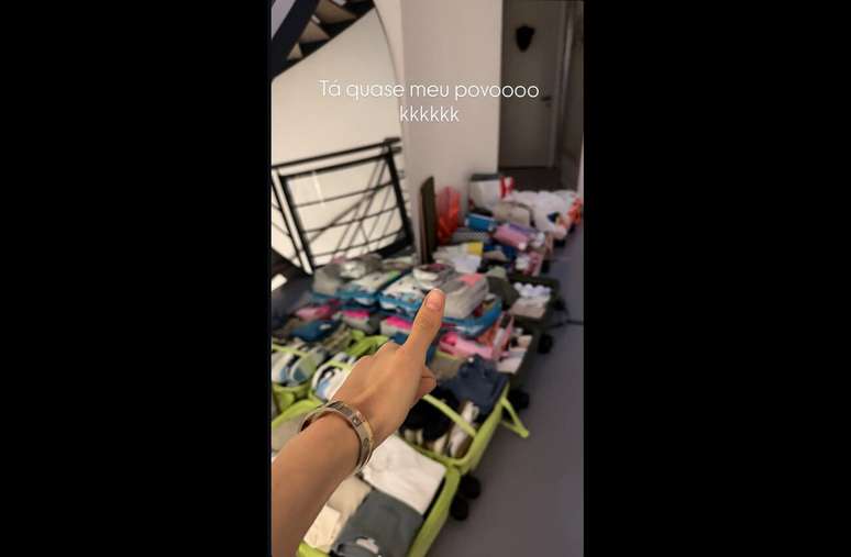 Carol Cabrino mostrou os preparativos da fam&iacute;lia para o Mundial &ndash;