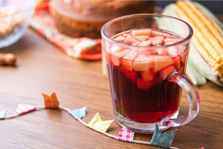 Vinho quente sem &aacute;lcool 