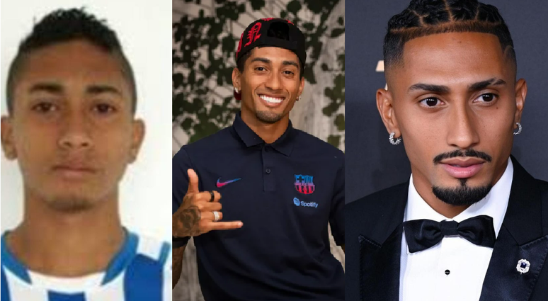 Antes e depois de Raphinha