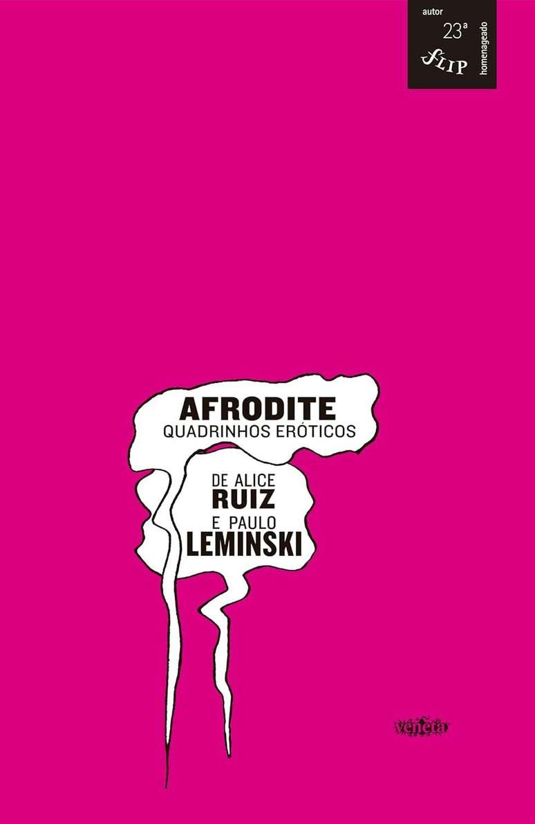 Capa do livro Afrodite: Quadrinhos Er&oacute;ticos, que re&uacute;ne hist&oacute;rias de Alice Ruiz e Paulo Leminski