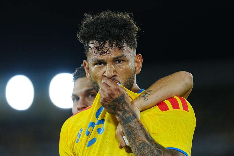 BOGOTA, COLOMBIA &ndash; JUNE 01: Luis Suarez of Colombia celebrates after scoring the team&rsquo;s third goal during the international friendly match between Colombia and Costa Rica at Estadio El Campin on June 01, 2026 in Bogota, Colombia. (Photo by Andres Rot/Getty Images)