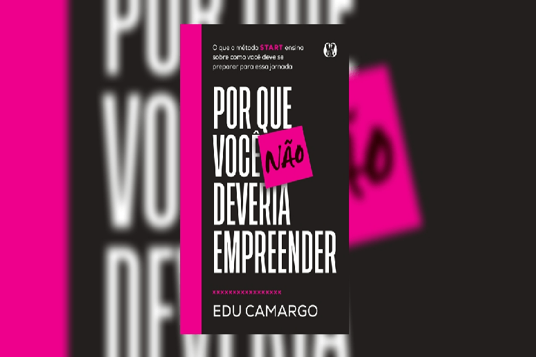 Capa de livro preta com listra rosa e t&iacute;tulo e nome do autor escrito em branco e ilustra&ccedil;&atilde;o de peda&ccedil;o de papel rosa escrito 'n&atilde;o' em preto