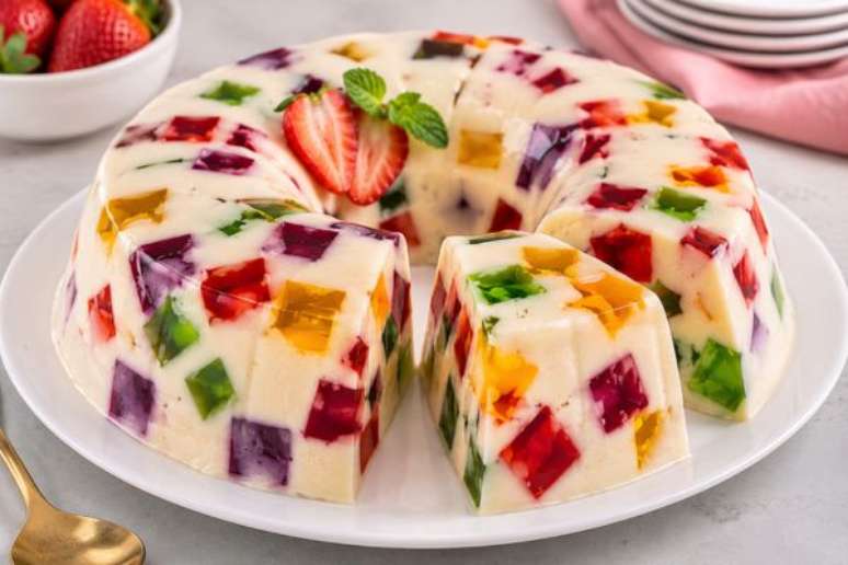 Gelatina colorida fit.