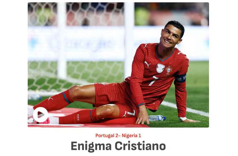 Jornais internacionais repercutem atua&ccedil;&atilde;o apagada de Cristiano Ronaldo &ndash;