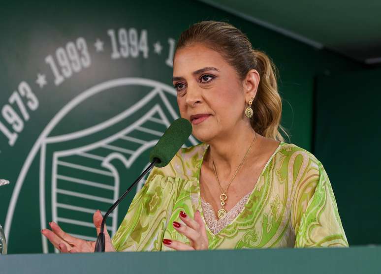 Leila Pereira, presidente do Palmeiras 