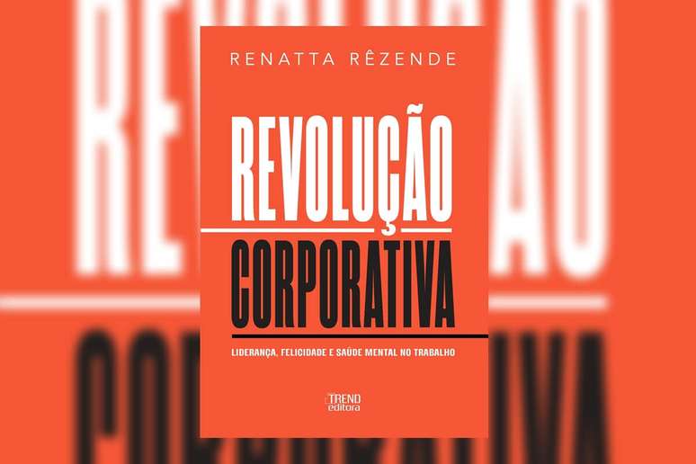 Capa de livro vermelha, escrito em branco e preto o t&iacute;tulo e nome do autor