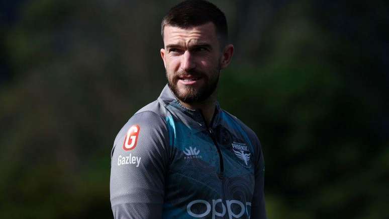 Tim Payne, da Nova Zel&acirc;ndia, em campo.