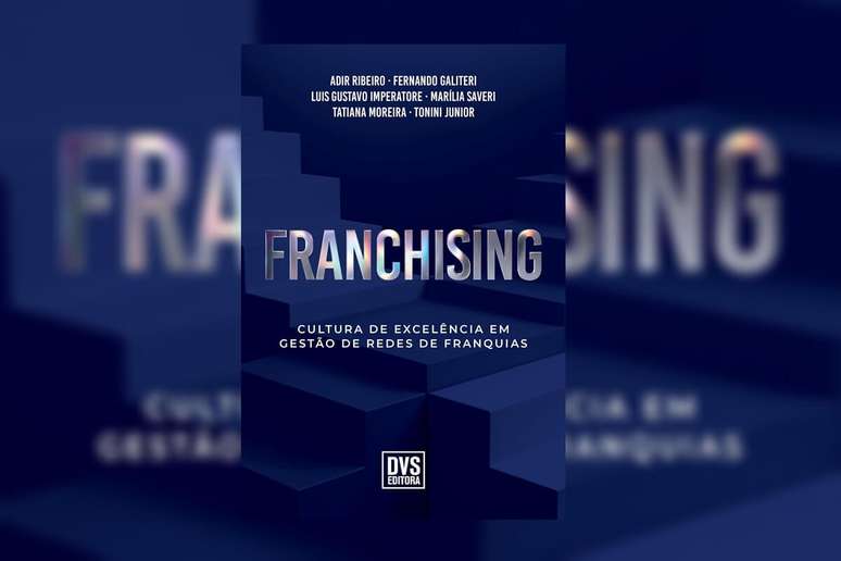 Capa de livro em tons de azul com t&iacute;tulo e nome dos autores em branco