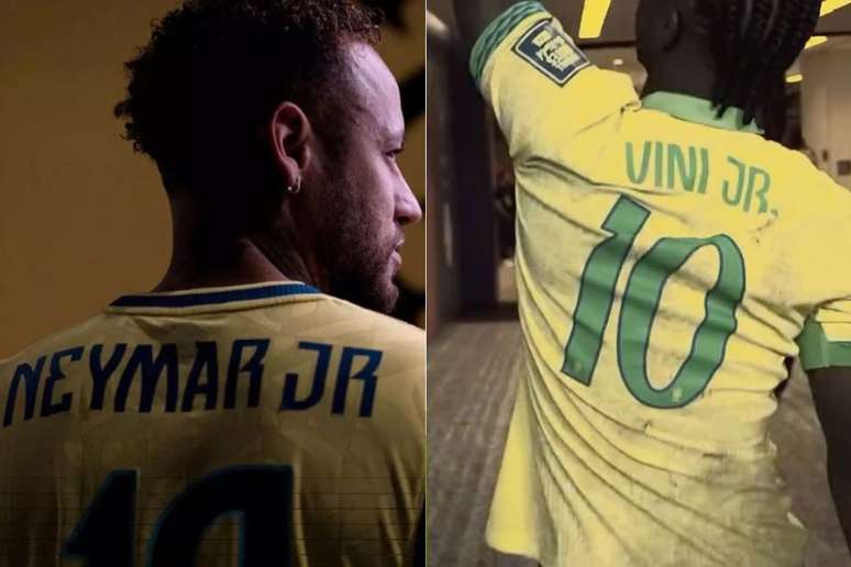 Neymar e Vini adotam grafias diferentes