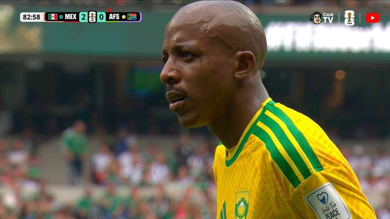 Rea&ccedil;&atilde;o dos jogadores do &Aacute;frica do Sul com ingl&ecirc;s de Wilton Sampaio