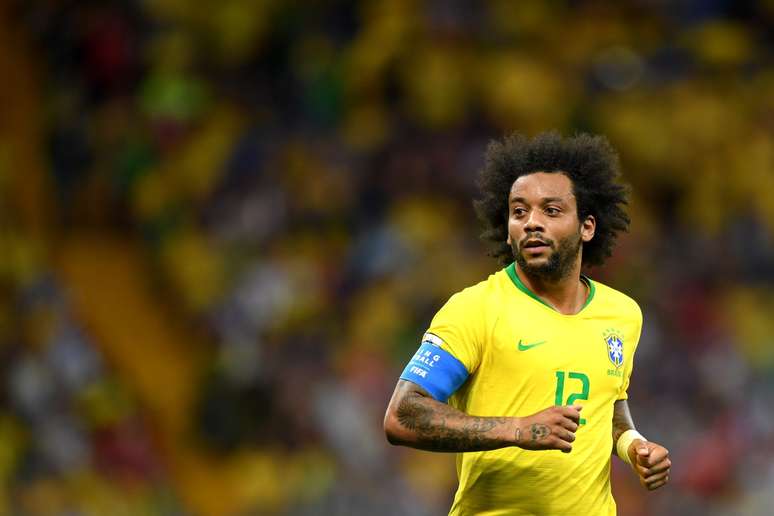 Marcelo atuando pela Sele&ccedil;&atilde;o Brasileira em 2018 