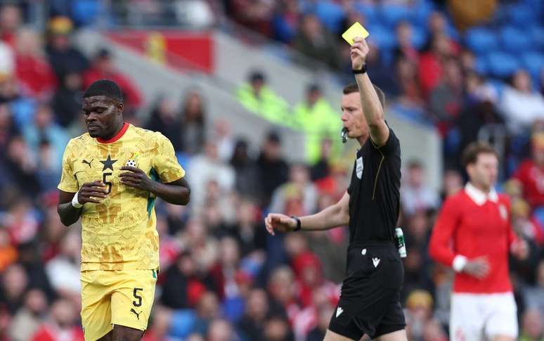 Thomas Partey durante partida de Gana 