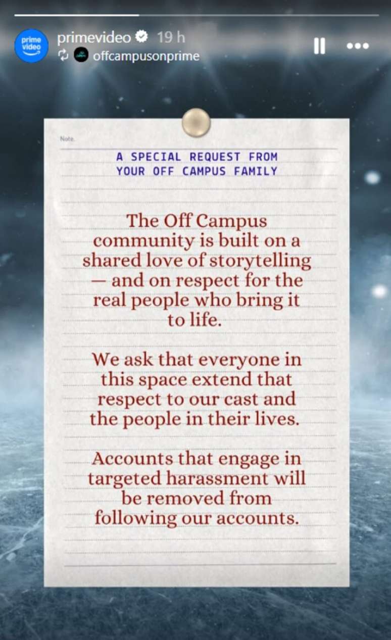 Amazon exigiu respeito aos artista de 'Off Campus' durante as filmagens da 2&ordf; temporada