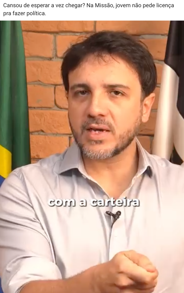 Em an&uacute;ncio nas redes sociais, Renan Santos tenta atrair o eleitorado da gera&ccedil;&atilde;o Z