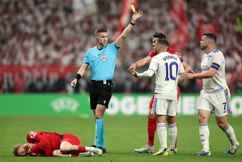 Francois Letexier durante a final da Liga Europa 