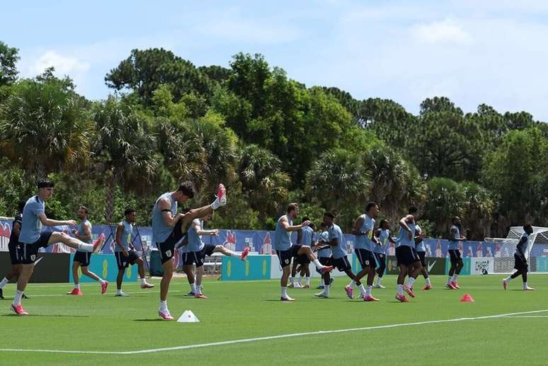 Treino da sele&ccedil;&atilde;o inglesa para a Copa &ndash;
