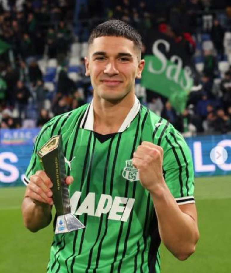 Cristian Volpato joga pelo Sassuolo 