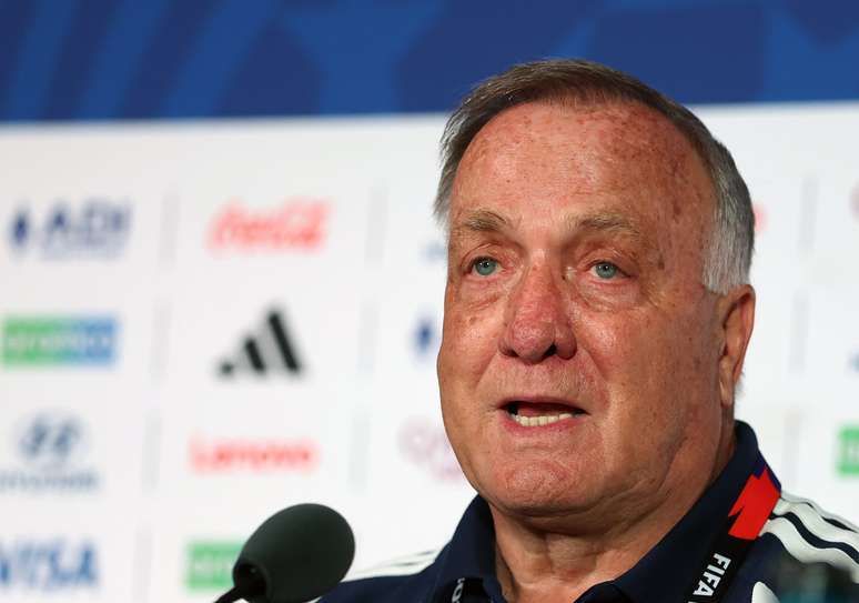 HOUSTON, TEXAS &ndash; JUNE 13: Dick Advocaat, head coach of Cura&ccedil;ao during the press conference of Curacao one day ahead of the FIFA World Cup 2026 Group E match between Germany and Curacao at Houston Stadium on June 13, 2026 in Houston, Texas. (Photo by Molly Darlington/Getty Images)