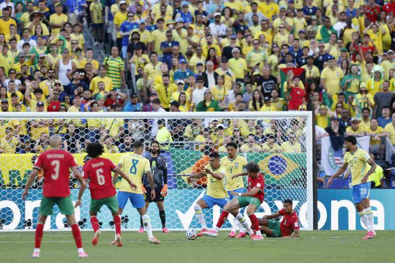 Brasil e Marrocos estrearam na Copa com empate no Metlife Stadium&nbsp;&ndash;