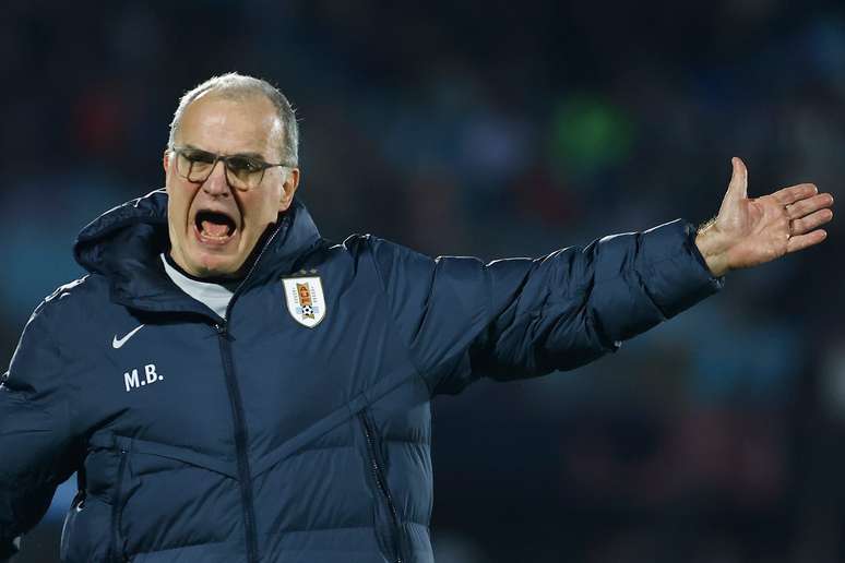 Marcelo Bielsa, treinador da sele&ccedil;&atilde;o do Uruguai 
