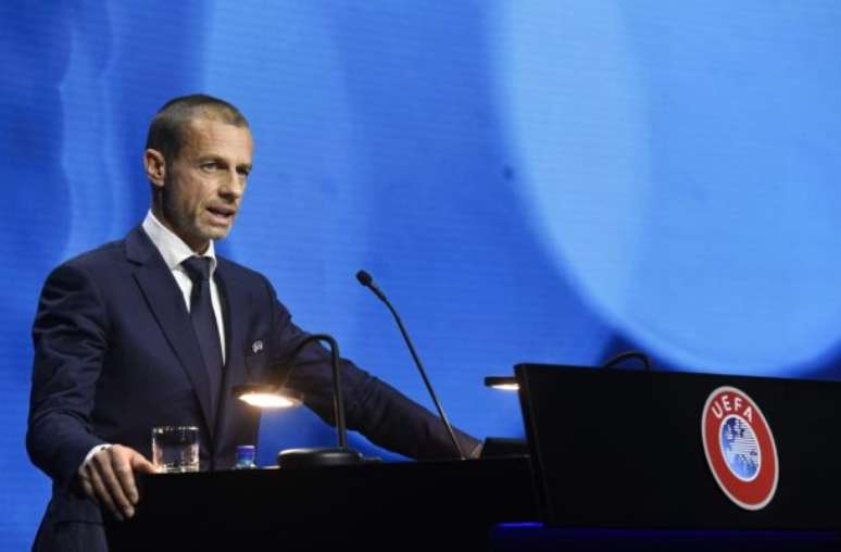 Divulga&ccedil;&atilde;o - Legenda: Aleksander Ceferin, presidente da Uefa