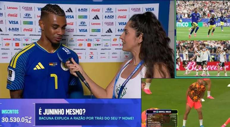 Juninho Bacuna durante entrevista a Caz&eacute;TV &ndash;