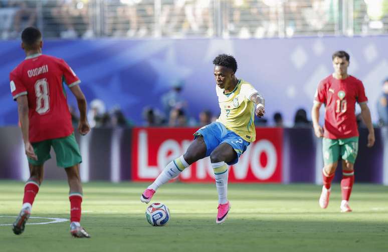 Vini Jr anotou o gol do Brasil no empate com Marrocos &ndash;