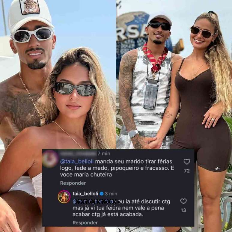Nat&aacute;lia Belloli usou as redes sociais para defender Raphinha ap&oacute;s cr&iacute;ticas recebidas na Copa &ndash;