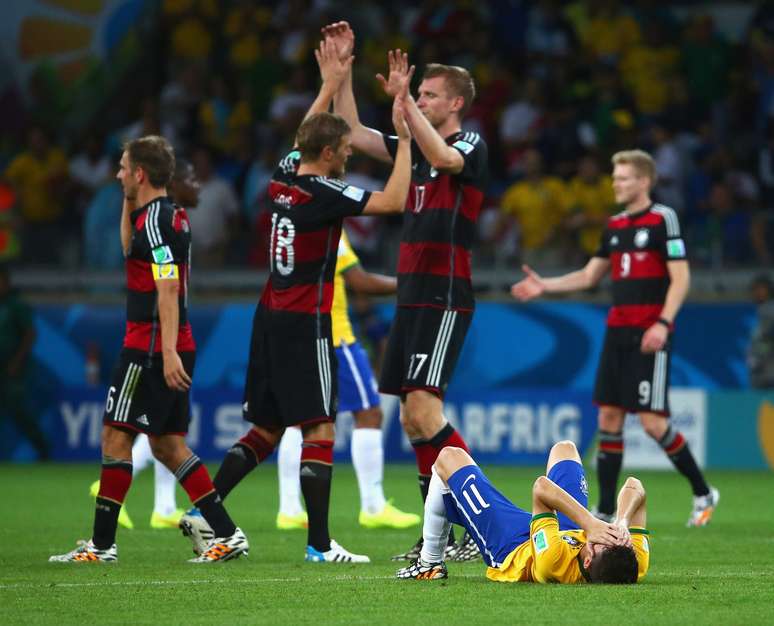 Semifinal de Brasil x Alemanha na Copa do Mundo de 2014(Photo by Robert Cianflone/Getty Images)