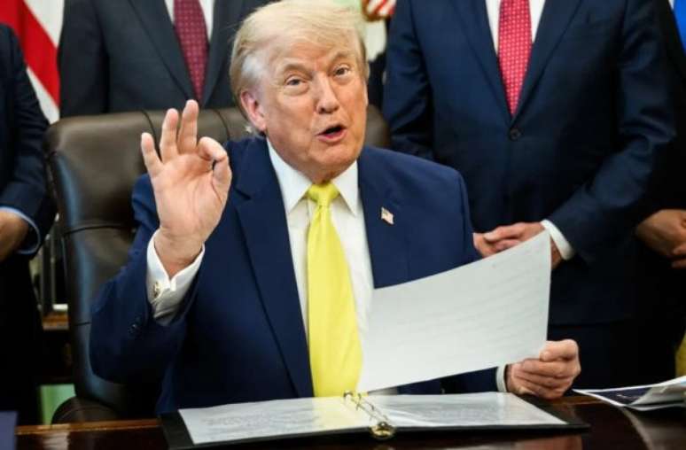 Divulga&ccedil;&atilde;o/White House - Legenda: Trump deve participar da cerim&ocirc;nia de entrega da ta&ccedil;a da Copa do Mundo
