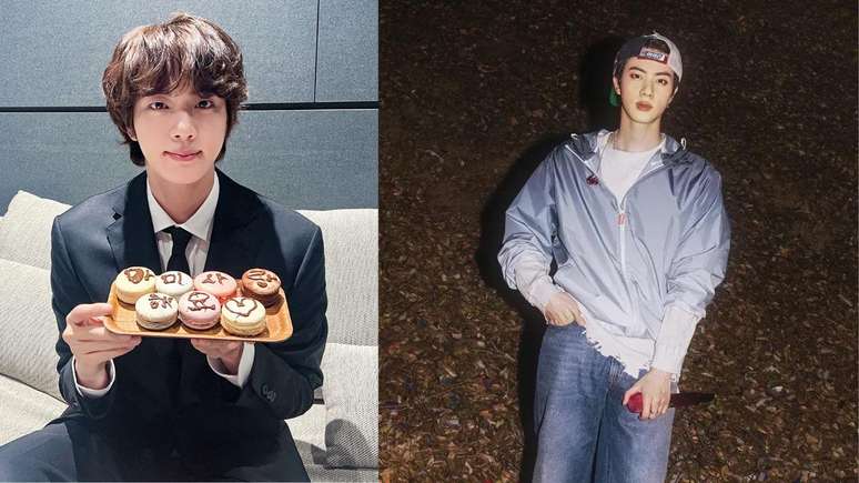 Jin antes e depois.