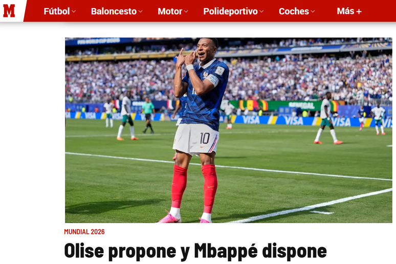 Marca destaca dupla de Mbapp&eacute; e Olise