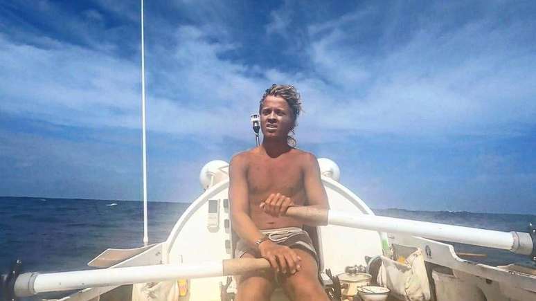 'Eu queria o maior desafio poss&iacute;vel. Cruzar o Pac&iacute;fico Sul, basicamente, &eacute; a travessia oce&acirc;nica a remo mais longa que se pode empreender.'