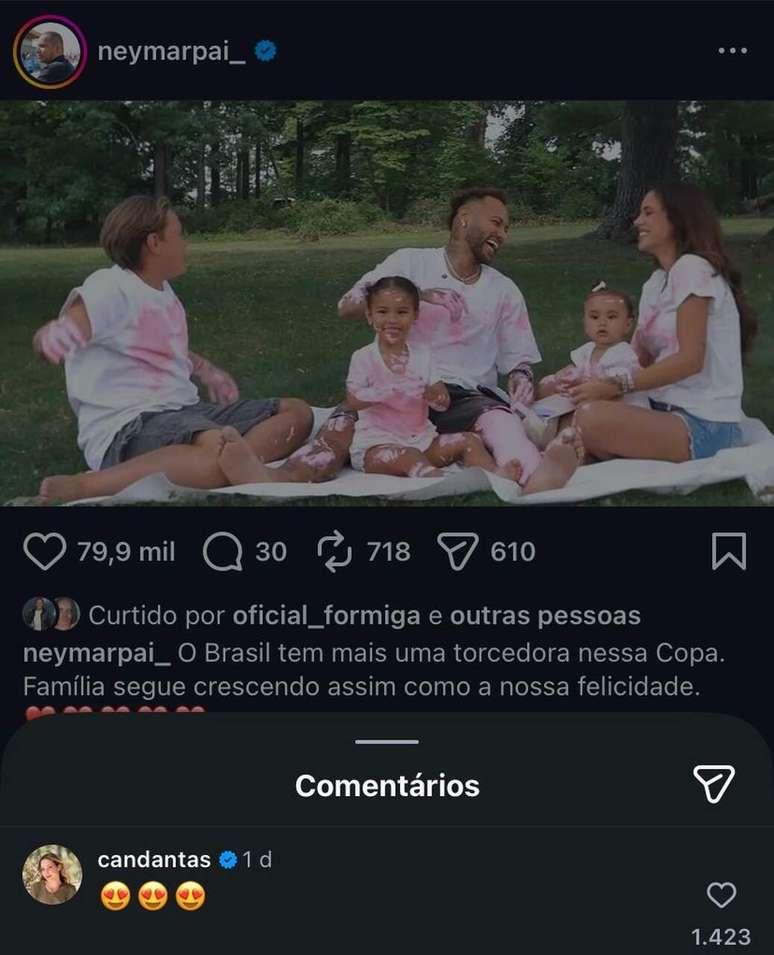 Coment&aacute;rio de Carol Dantas em publica&ccedil;&atilde;o sobre a nova gravidez de Bruna Biancardi &ndash;