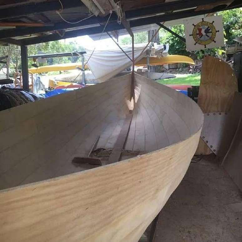 'Construir o barco passou a ser uma parte fundamental da viagem. Aquele barco realmente fazia parte de mim.'