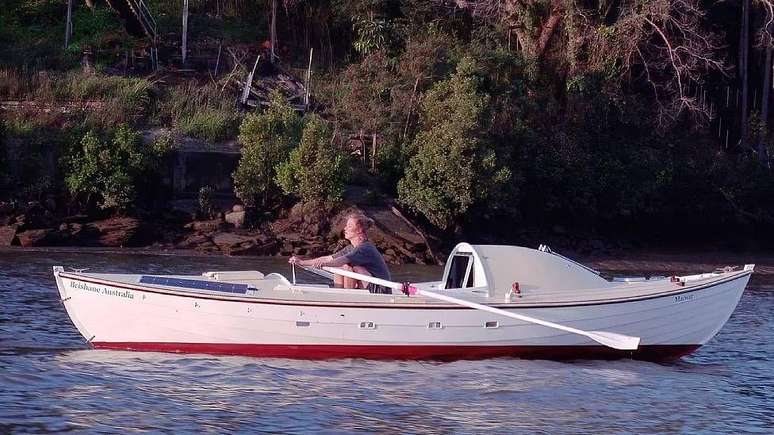 Robinson batizou seu barco de Maiwar, que significa 'rio Brisbane', em l&iacute;ngua abor&iacute;gene