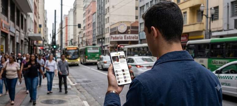 Os brasileiros est&atilde;o cada vez mais se informando no digital, como no portal Terra
