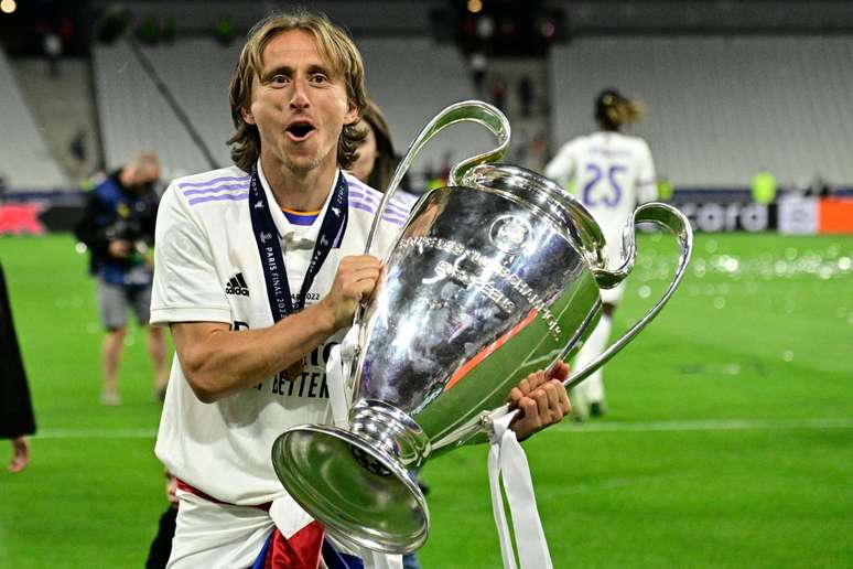 Modric se tornou uma lenda da hist&oacute;ria do Real Madrid 