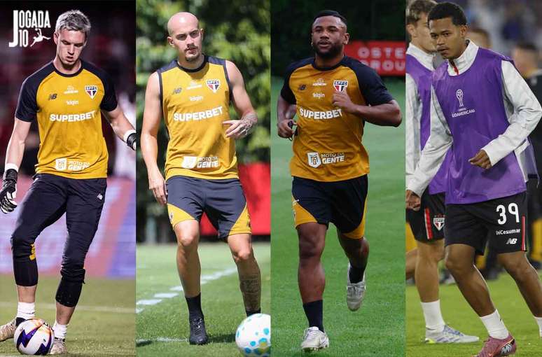 Young Moraes, Matheus Bel&eacute;m, Luan Santos e Paulinho Venuto s&atilde;o negoci&aacute;veis no Tricolor &ndash; Fotos: Assessoria/Divulga&ccedil;&atilde;o/S&atilde;o Paulo FC