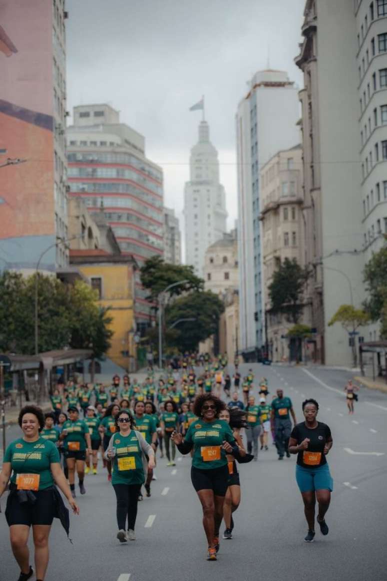 O coletivo Corre Kilombo, de S&atilde;o Paulo (SP) (Foto: Divulga&ccedil;&atilde;o)