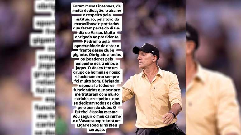 Renato se despede do Vasco 0