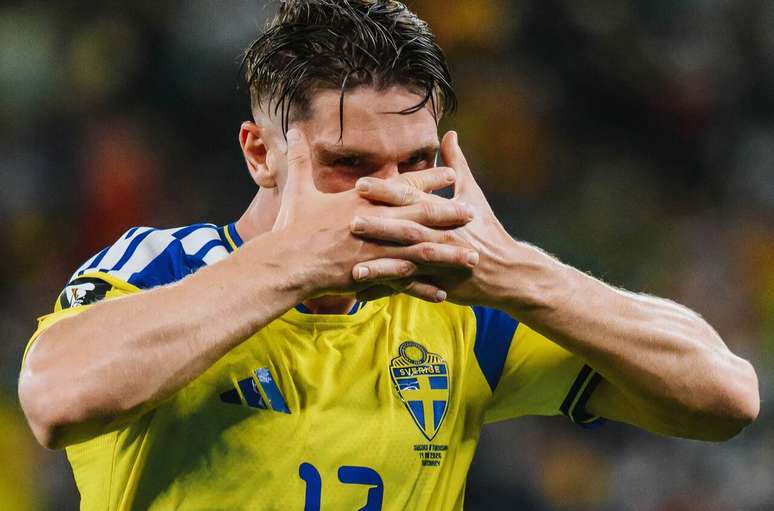 Viktor Gy&ouml;keres &eacute; uma das esperan&ccedil;as de gols da Su&eacute;cia &ndash;