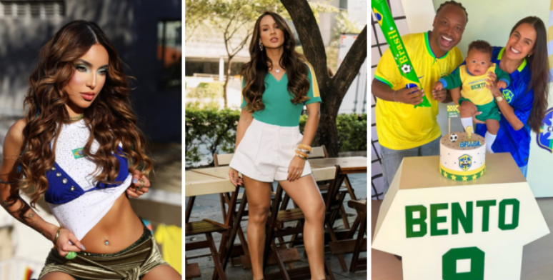 As ex-BBBs Vanessa Lopes e Maxiane; Thiaguinho, Carol Peixinho e Bento